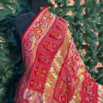 Handwoven Kadva Zari Chauthera Dupatta
