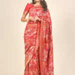 Srinathji Pallu Bandhej Saree